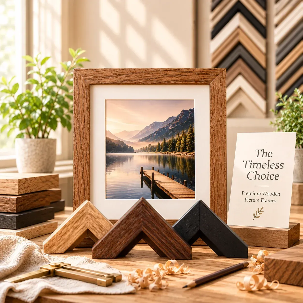 Premium wooden picture frame